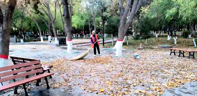 清掃公園內(nèi)的落葉.jpg